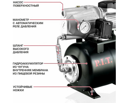 Установка для водоснабжения P.I.T. POG1100-P2