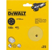 Диски на велюровой основе с отверстиями DeWALT DT3136-QZ 150 мм, 6 отв. P180