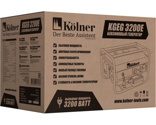 Генератор бензиновый KOLNER KGEG 3200E [кн3200гег]