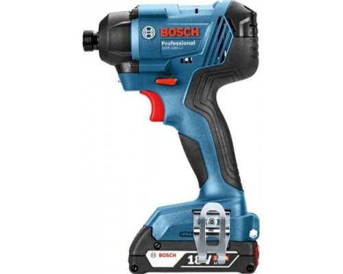 Гайковерт аккумуляторный BOSCH GDR 180 LI ударный [06019G5120] 2х3,0Ач, кейс