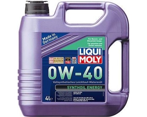 Масло моторное LIQUI-MOLY SAE 0W40 Synthoil Energy 4 л 7536 синтетическое [7536]