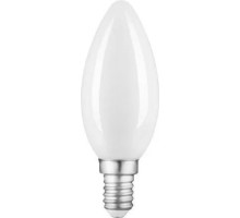 Лампа светодиодная GAUSS Свеча filament 9w 590lm 3000к е14 milky led [103201109]