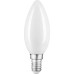 Лампа светодиодная GAUSS Свеча filament 9w 590lm 3000к е14 milky led [103201109]