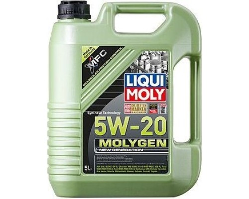 Масло моторное LIQUI-MOLY SAE 5W20 Molygen New Generation 5 л 8540 синтетическое [8540]