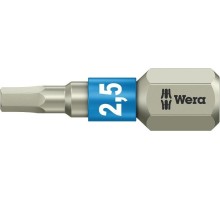 Бита для заворачивания, нержавеющая сталь WERA 3840/1 TS 2,5 мм, 25 мм WE-071072 [WE-071072]