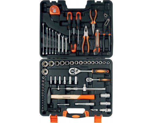 Набор инструментов MAXPILER MXT-83-SET, 83 предмета, 1/2 и 1/4 дюйма, CrV