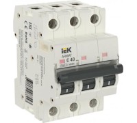 Автоматический выключатель IEK M06N ARMAT модульный 3п c 40А AR-M06N-3-C040