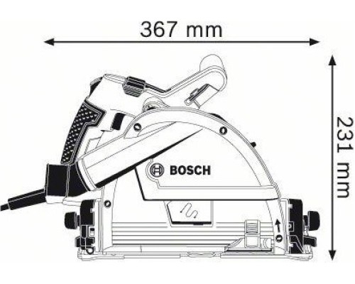 Пила циркулярная сетевая BOSCH GKT 55 GCE [0601675000]