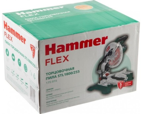 Пила торцовочная сетевая Hammer STL1800/255 [175-016]