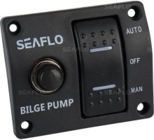 Панель бортового питания SEAFLO SFSP-02 с двухпозиционным переключателем, 12V/24V [SFSP-02]