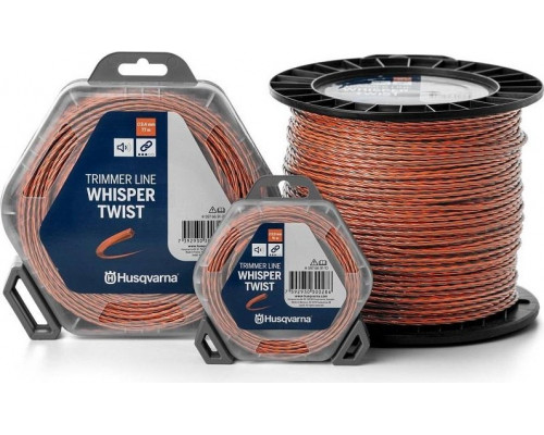 Леска триммерная HUSQVARNA Whisper Twist 3.0 мм/48 м, бесшумная, в блистере