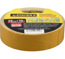 Клеящая лента STAYER PROFESSIONAL двухсторонняя на тканевой основе, 38ммх10м 1217-38-10