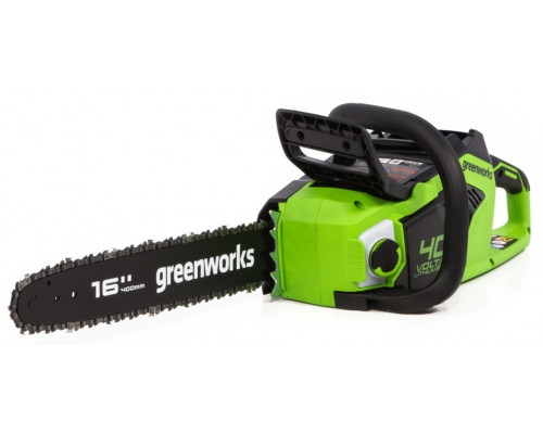 Пила цепная аккумуляторная GREENWORKS GD40CS18 40V, 40 см, б/щ, до 1,8 квт, АКБ 8Ач и ЗУ 2005807UH купить с доставкой и официальной гарантией