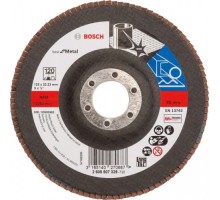 Круг лепестковый торцевой BOSCH 125 мм Р120 Best for Metal [2608607329]