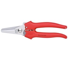 Ножницы технические KNIPEX KN-9505190SB комбинированные для реза картона, пластика, фольги