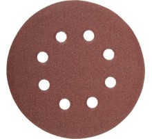 Круг шлифовальный на липучке STAYER MASTER 8 отверстий, Р80, 125мм, 5шт 35452-125-080