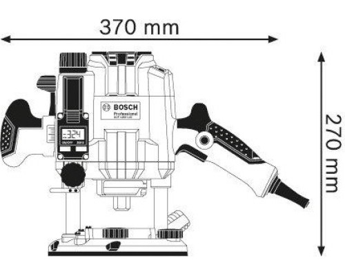 Фрезер сетевой BOSCH GOF 1250 LCE [0601626101] Кейс L-Boxx