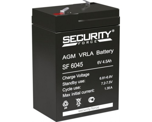 Аккумулятор SECURITY FORCE SF 6045 Аккумулятор SECURITY FORCE SF 6045