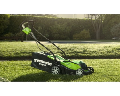 Газонокосилка аккумуляторная GREENWORKS GD24LM33K2, 24V 33 см, бесщеточная [2516107UA]