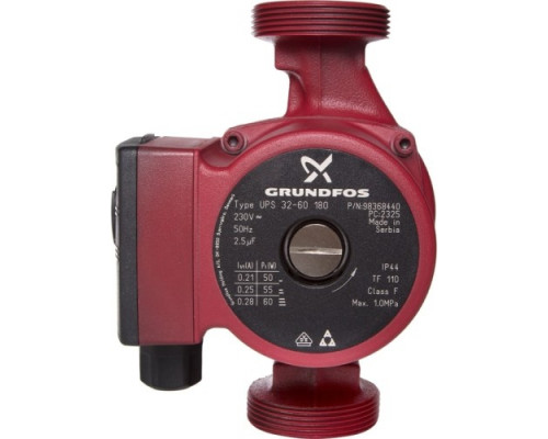 Циркуляционный насос Grundfos UPS 32-60 EU с гайками, 98368440