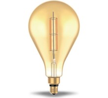 Лампа светодиодная GAUSS PS160 filament 6w 890lm 2700к е27 golden straight led [179802118]