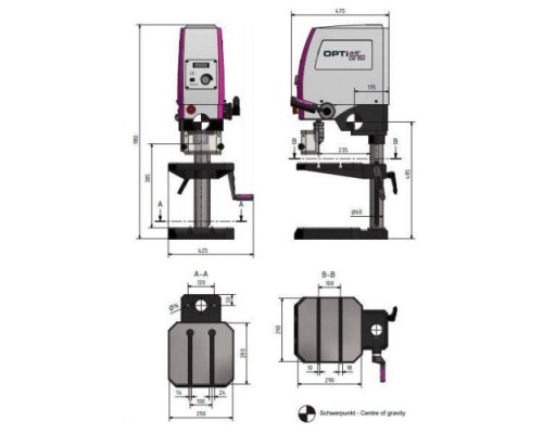 Станок сверлильный Optimum OPTIdrill DX15V [3020155]