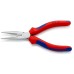 Длинногубцы KNIPEX KN-2505160SB с режущими кромками, 160 мм