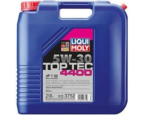 Масло моторное LIQUI-MOLY SAE 5W30 Top Tec 4400 20 л. 3752 синтетическое [3752]