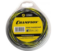 Леска триммерная CHAMPION Tornado 2.4мм/ 15м витой квадрат (C7050) C7050