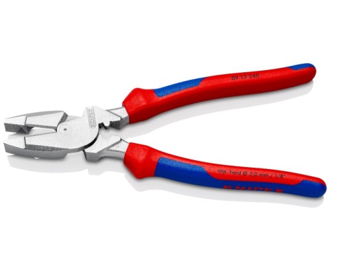 Плоскогубцы KNIPEX KN-0915240 Lineman's электромонтажные, зона обжима, 240 мм