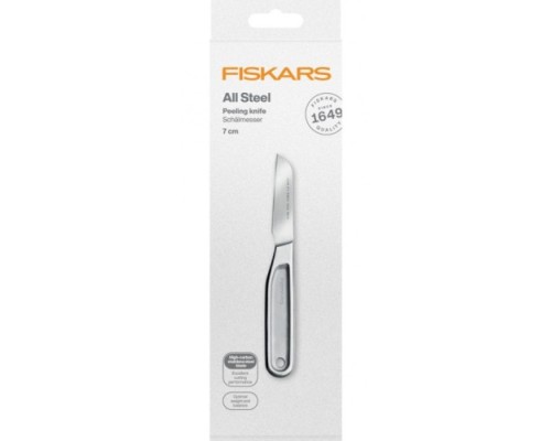 Нож FISKARS 1062889 для чистки, цельнометаллический, 7см