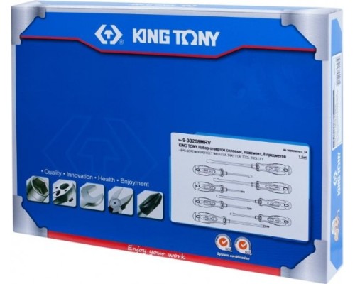 Набор отверток KING TONY 10 предметов ложемент 9-31110MRV [9-31110MRV]