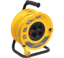 Удлинитель на катушке IEK Industrial УК30 4х30м с заземл. 3х1 термозащита WKP14-10-04-30