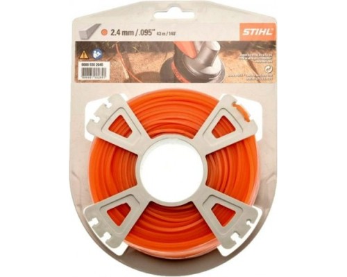 Леска триммерная STIHL 2.4мм (43 м) квадрат [00009302640]