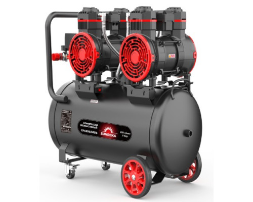 Компрессор поршневой безмасляный малошумный SUNREKA GFC650/60DS 216118