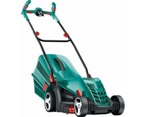Газонокосилка электрическая BOSCH ARM 34 (06008A6108) с травосборником и подарком ART 23 SL
