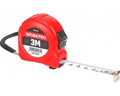 Рулетка WORKPRO WP261002 пластмассовая 3мх16мм