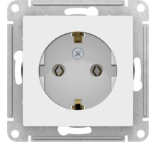 Розетка Systeme Electric AtlasDesign 1-м 16а ip20 с заземл., белая ATN000143 [ATN000143]