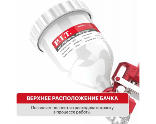 Краскопульт пневматический P.I.T. PSG600-A1 купить с доставкой и официальной гарантией