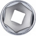 Головка шестигранная 22 мм с посадкой 3/8" KING TONY 333522М