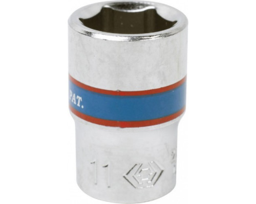 Головка шестигранная торцевая стандартная 11 мм KING TONY 233511M, посадка 1/4"