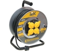 Удлинитель на катушке IEK Professional УК20 с заземл. кг 3х1.5 метал. катушка, термозащита WKP16-16-04-20-44