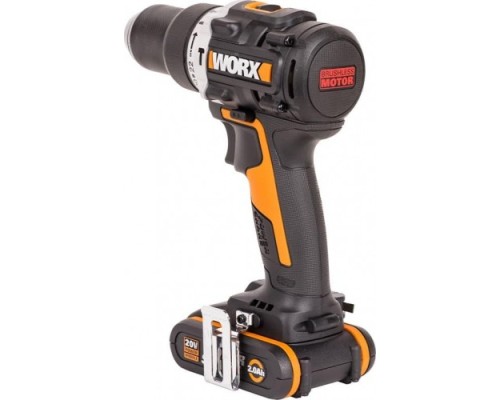 Дрель-шуруповерт аккумуляторная WORX WX352.1 ударная, бесщеточная