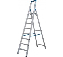 Стремянка алюминиевая KRAUSE STABILO R13 8 перфорированных ступеней 136060