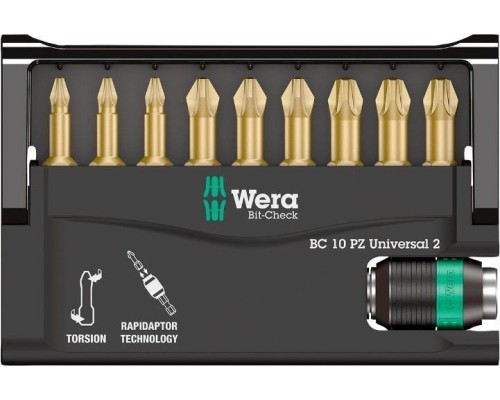 Набор насадок WERA Bit-Check – Rapidaptor 8655-9/TH, WE-056376 [WE-056376]