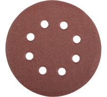 Круг шлифовальный на липучке STAYER MASTER 8 отверстий, Р120, 125мм, 5шт 35452-125-120