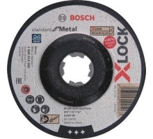 Шлифовальный круг по металлу X-LOCK BOSCH 125х6х22.2 мм A 24 P BF Standard for Metal [2608619366]