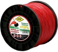 Леска триммерная DDE Speed line (2,0 ммх520 м; звезда; красная) 644-900