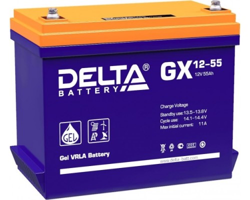 Аккумулятор DELTA GX 12-55 (GEL)