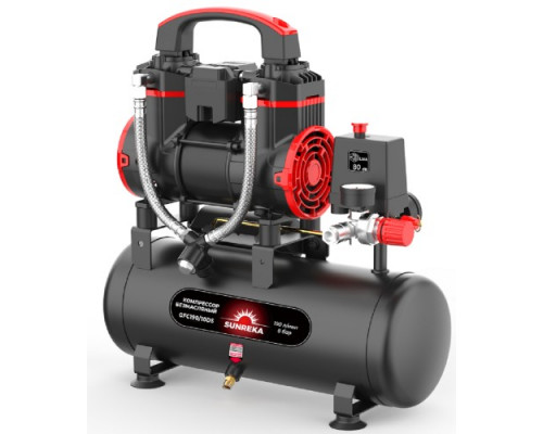 Компрессор поршневой безмасляный малошумный SUNREKA GFC190/10DS 216111